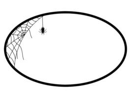 Víspera de Todos los Santos marco araña webs antecedentes vector