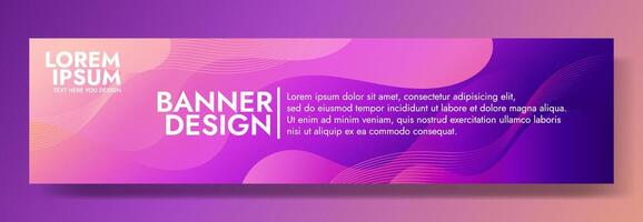 Vibrant Abstract Banner. Infuse your designs with vibrant violet and pink waves. Perfect for eye catching headers, banners, and graphics. Modern and dynamic vector