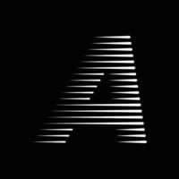 un letra líneas logo icono ilustración vector