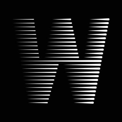 W Letter Lines Logo Icon Illustration