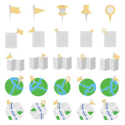 Illustration of pin map pack