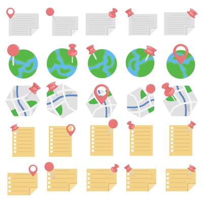 Illustration of pin map pack