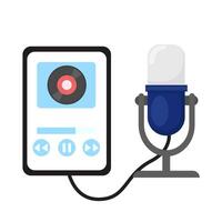 Illustration of microphone vector