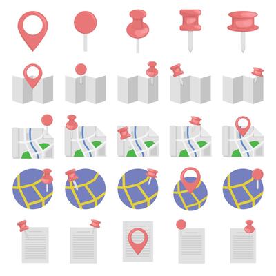 Illustration of pin map pack