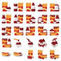 Illustration of sauce pack vector