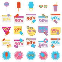 Illustration of 90s pack vector