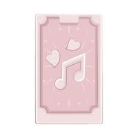 Illustration of love music vector