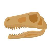 Dinosaur fossil icon clipart avatar logotype isolated illustration vector