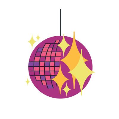 Disco ball icon clipart avatar logotype isolated illustration