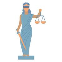 dama justicia icono clipart avatar logotipo aislado ilustración vector