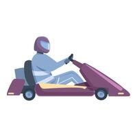 Power carting vehicle icon cartoon . Motor fun transport vector