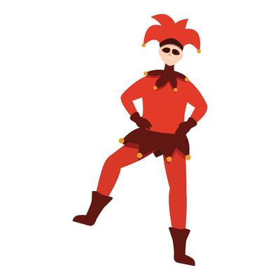 Success joker card icon cartoon . Jokes maces