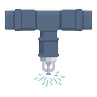 Drop sensor control icon cartoon . Watering protection vector