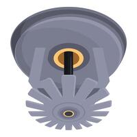 Safety detector pivot icon cartoon . Sprinkler pressure vector