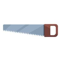 Hand saw icon cartoon . Sharp blade vector