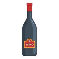 Bar non alcoholic wine icon cartoon . Zero menu vector