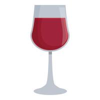 Bar non alcohol wine glass icon cartoon . Drinks products vector