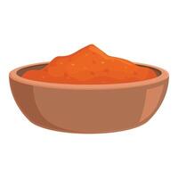 Alchemist red powder pot icon cartoon . Composition object vector