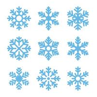 hielo copos copo de nieve escama invierno Navidad copos de nieve ilustración vector