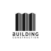 logo building construction simple design vector
