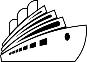 ship icon silhouette illustration ship vector