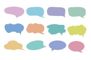 Set of callout, speech bubbles, chats, elements icons vector