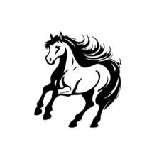a drawing of a horse that has a horse on it vector