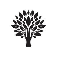árbol logo plantilla, árbol logo elemento, árbol logo ilustración vector