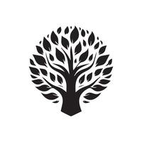 tree logo template, tree logo element, tree logo illustration vector