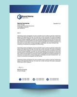 corporate letterhead design vector