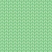 Seamless knit green texture. vector