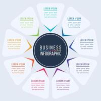 9 Steps Infographic business design 9 objects, elements or options infographic template for business vector