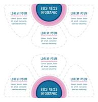 Business Infographic elements design 3 steps, objects, options or elements business information vector