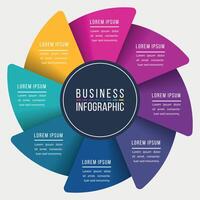 8 Steps Infographic business information 8 Steps, objects, elements or options infographics design template vector