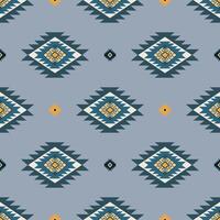 Ethnic tribal traditional geometric rhombus square zig zag shape seamless pattern brown cream color background. Use for fabric, textile, interior decoration elements, upholstery, wrapping. Pro vector