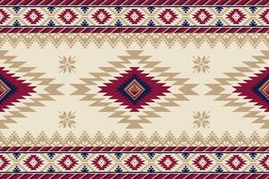 Ethnic tribal traditional geometric rhombus square zig zag shape seamless pattern brown cream color background. Use for fabric, textile, interior decoration elements, upholstery, wrapping. Pro vector