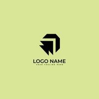 Abstract business growth arrow logo design vector