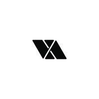 Modern Alphabet Letter A V , V A Minimalist Logo Design and template vector