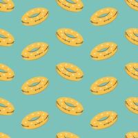 swim ring floaties summer seamless pattern hand drawn vector
