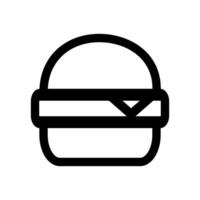 cheese topping burger icon on a white background vector