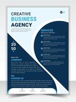 Business corporate flyer design template vector