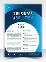 Business corporate flyer design template vector