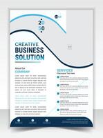 Business corporate flyer design template vector