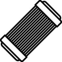 Air Filter outline illustration vector