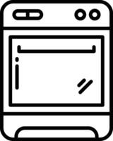 Oven outline illustration vector