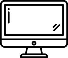 Computer outline illustrations vector