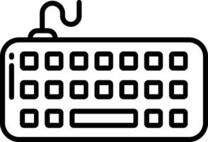 Keyboard outline illustration vector