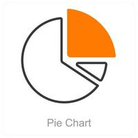 Pie Chart and data icon concept vector