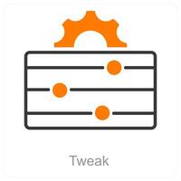 Tweak and adjust icon concept vector