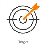 Target and goal icon concept vector